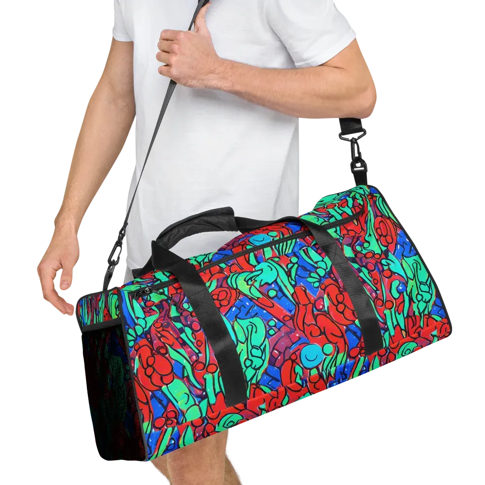 Hypercolor Habitat on Duffle Bag — Right Front