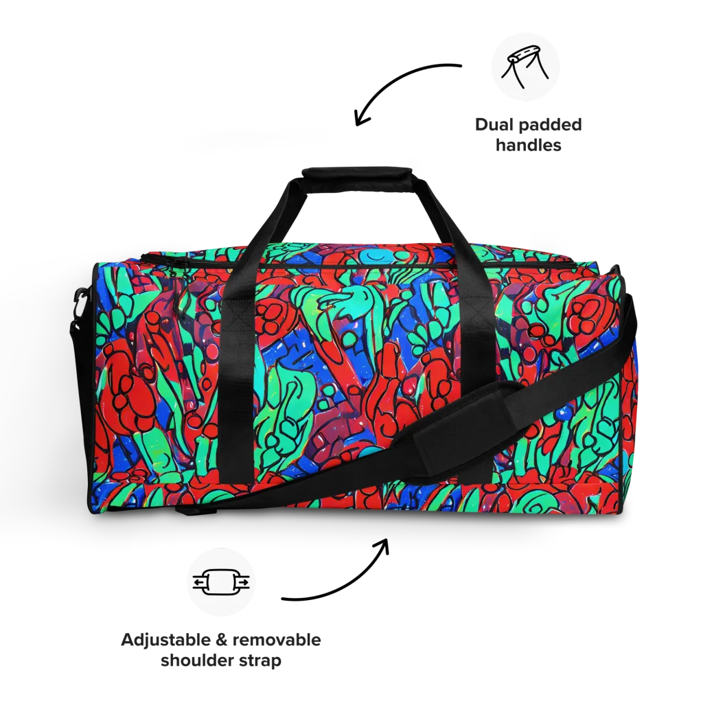 Hypercolor Habitat on Duffle Bag — Front