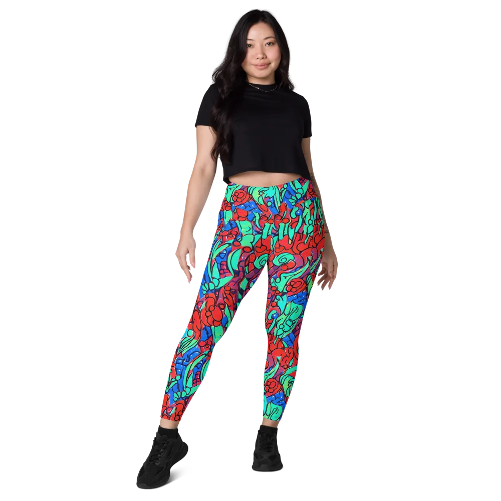 Hypercolor Habitat on Leggings with Pockets — Front