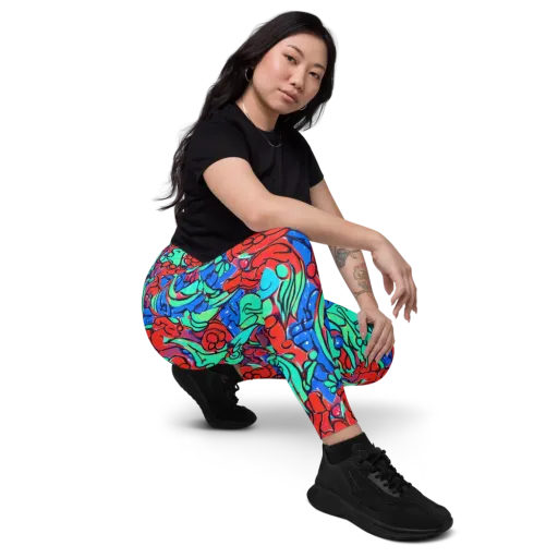 Hypercolor Habitat on a Leggings with Pockets
