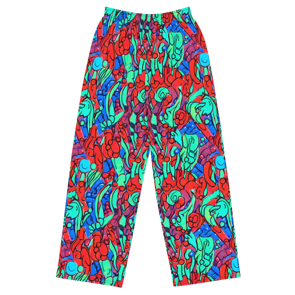 Hypercolor Habitat on Wide-Leg Pants — Front
