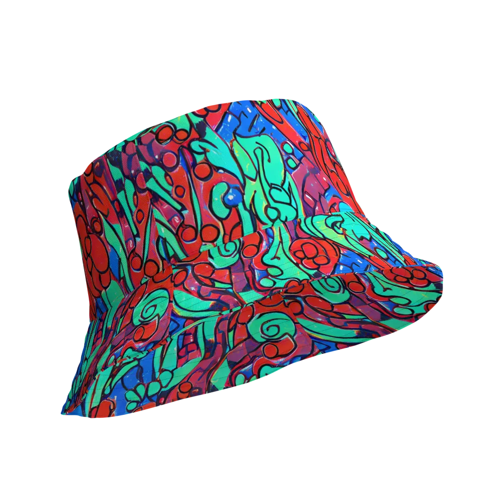 Hypercolor Habitat on Reversible Bucket Hat — Product details Outside