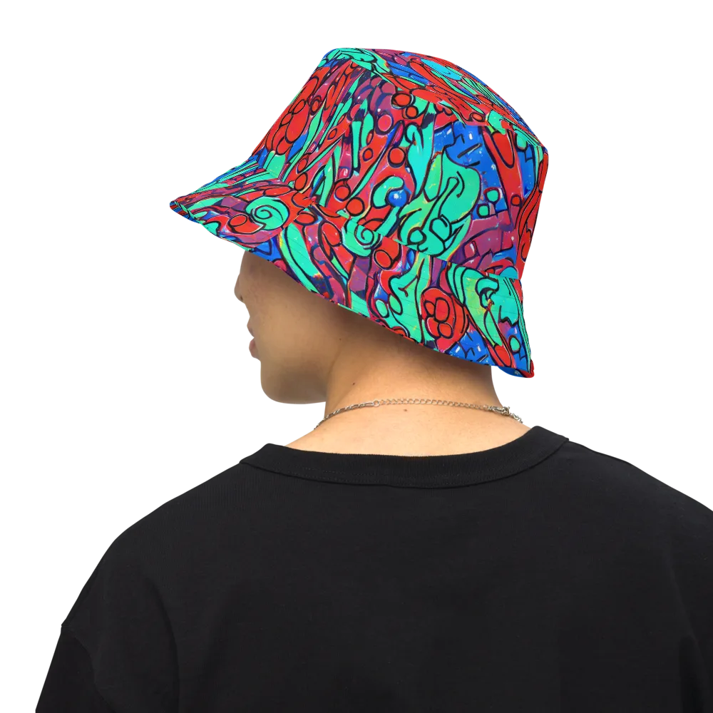 Hypercolor Habitat on Reversible Bucket Hat — Back Inside