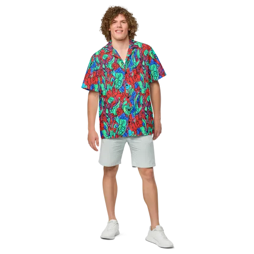 Hypercolor Habitat on a Button Shirt