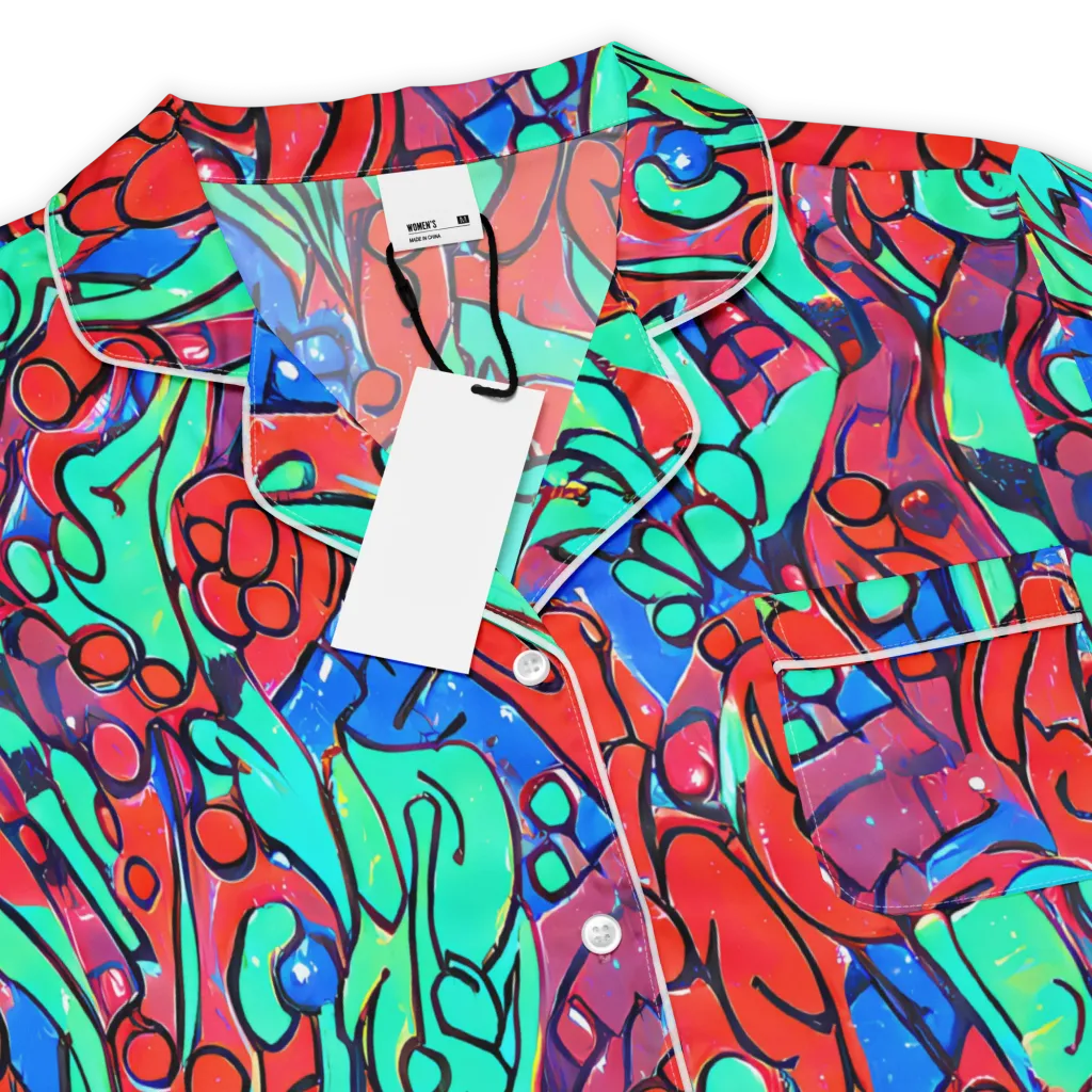 Hypercolor Habitat on Women's Short Sleeve Pajama Top — Product details