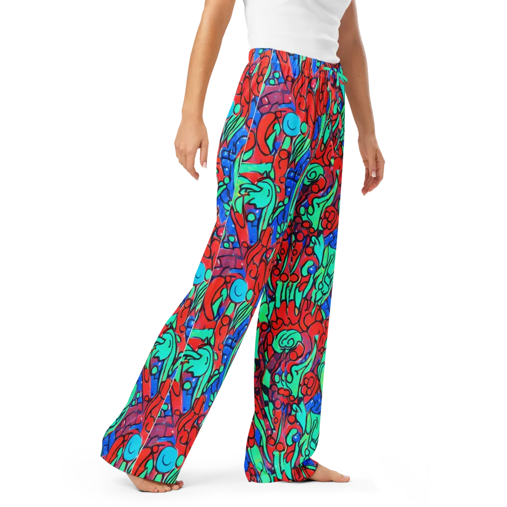 Hypercolor Habitat on Women's Pajama Pants — Right Front