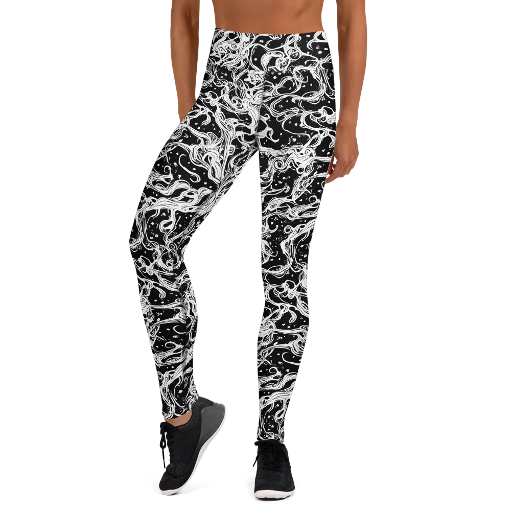 Sonic Smoke on Yoga Leggings — Front