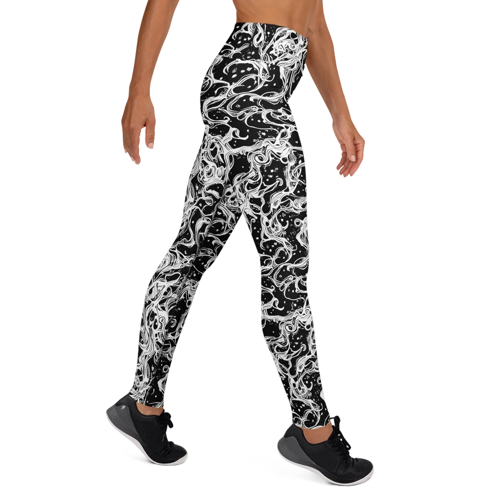 Sonic Smoke on Yoga Leggings — Right