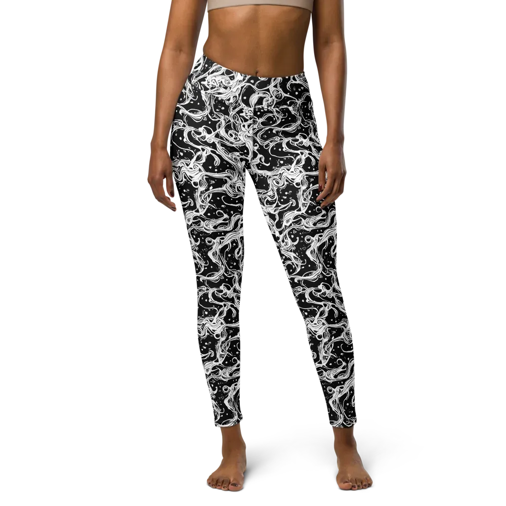 Sonic Smoke on Yoga Leggings — Front