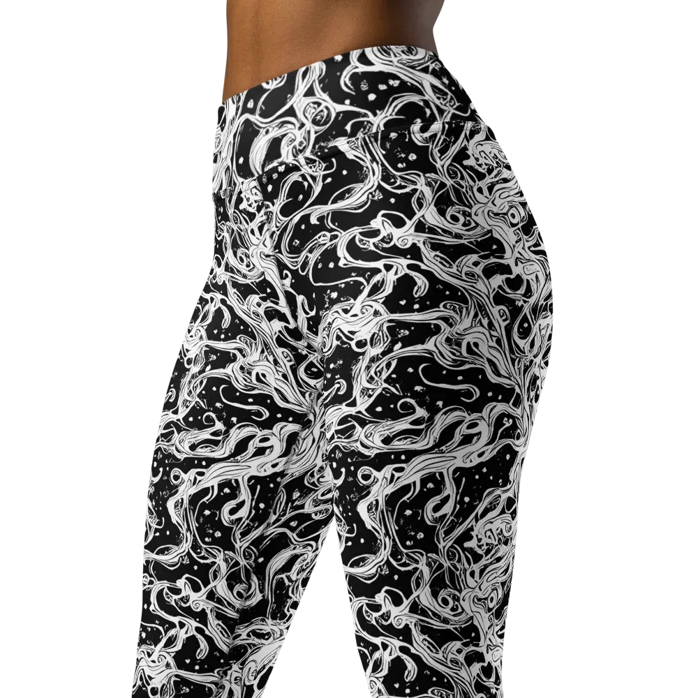 Sonic Smoke on Yoga Leggings — Left Front