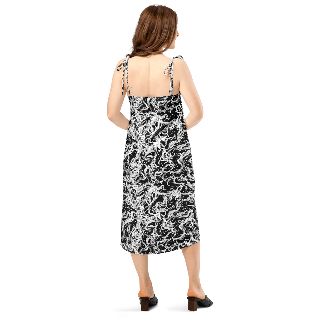 Sonic Smoke on Slip Dress — Back