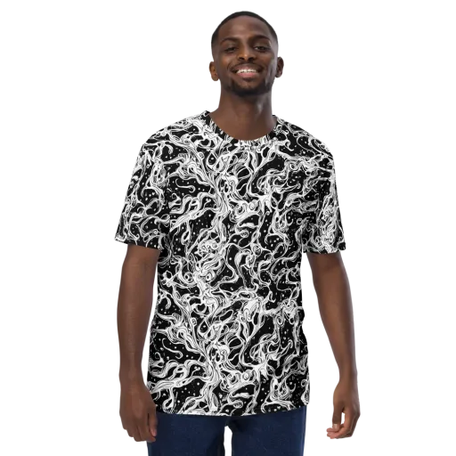 Sonic Smoke on a Men's Crew Neck T-Shirt