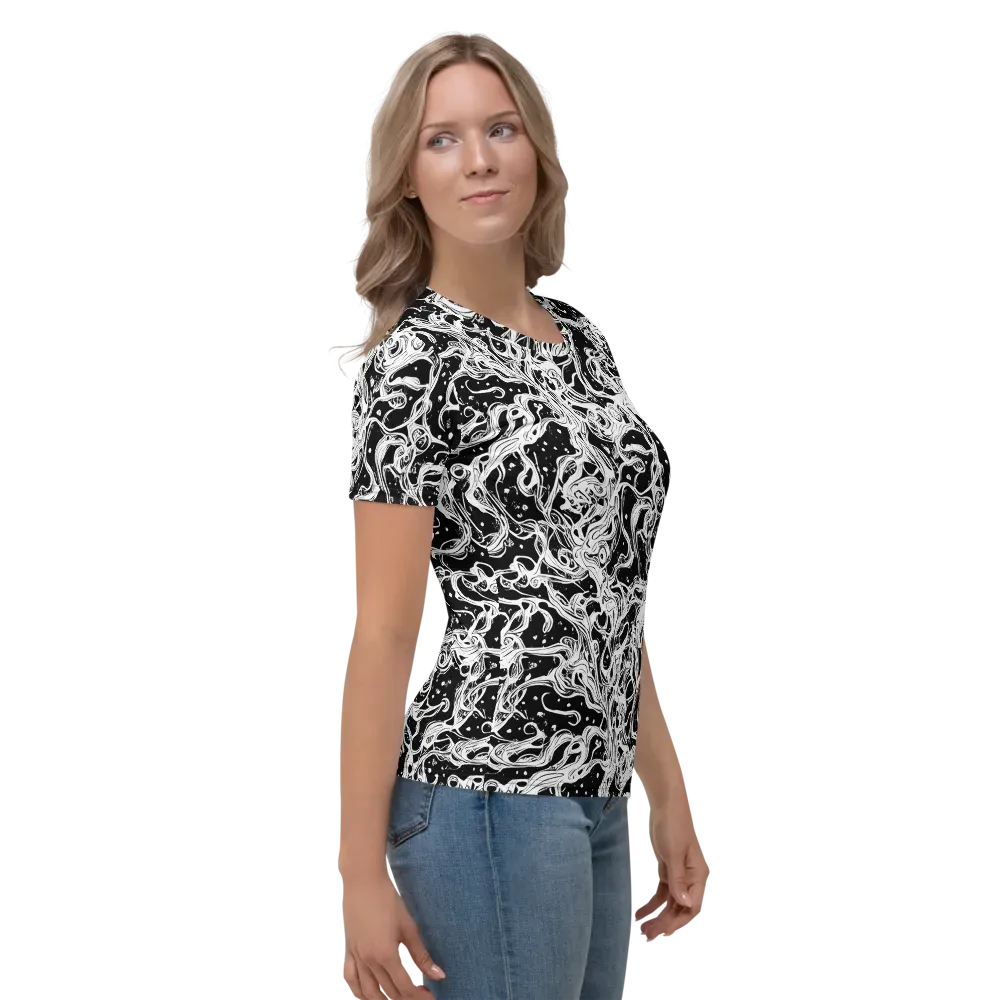 Sonic Smoke on Women's Crew Neck T-Shirt — Right
