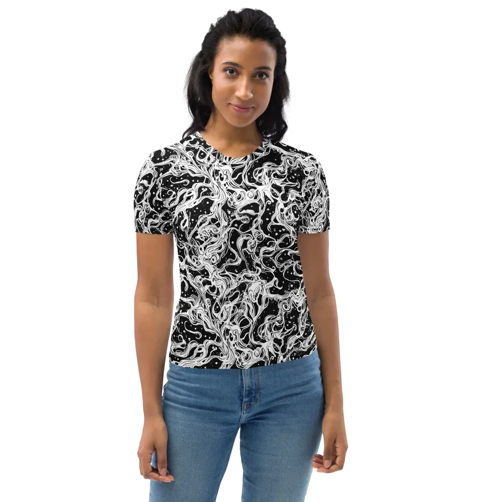 Sonic Smoke on Women's Crew Neck T-Shirt — Front