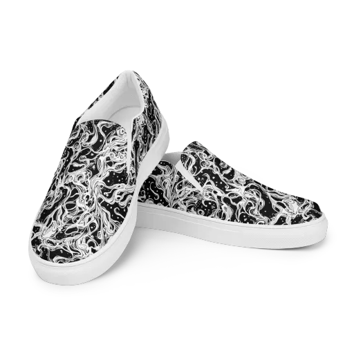 Sonic Smoke on a Men's Slip-On Canvas Shoes