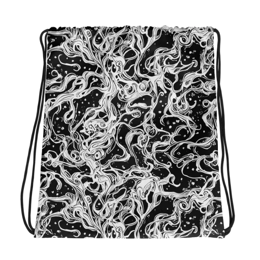 Sonic Smoke on a Drawstring Bag