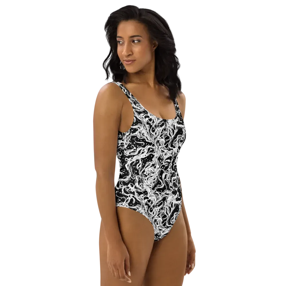 Sonic Smoke on One-Piece Swimsuit — Right