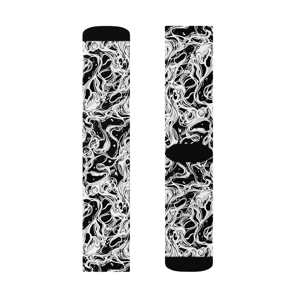 Sonic Smoke on Socks — Left Sock