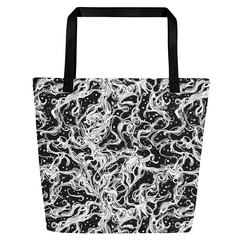 Sonic Smoke on Large Tote Bag W/ Pocket — Front