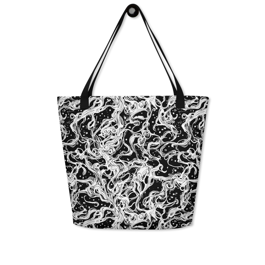 Sonic Smoke on Large Tote Bag W/ Pocket — Front