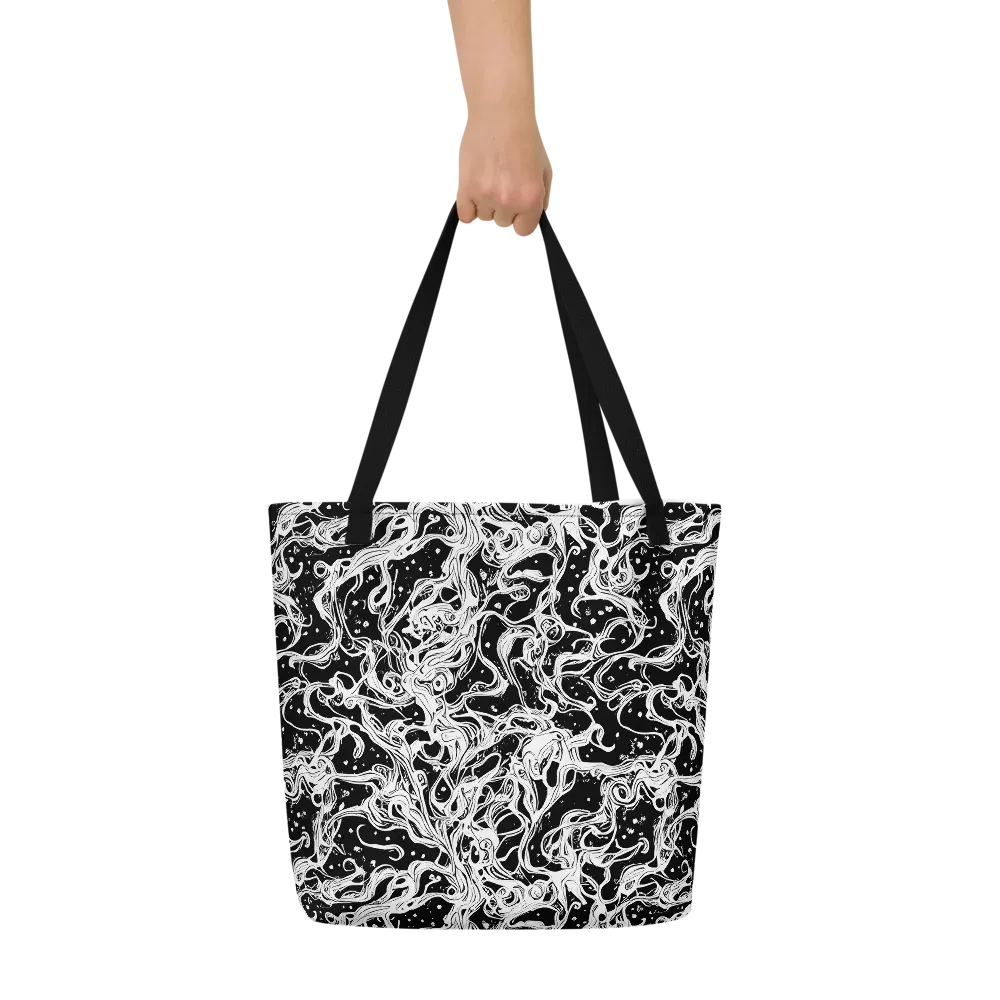 Sonic Smoke on Large Tote Bag W/ Pocket — Front
