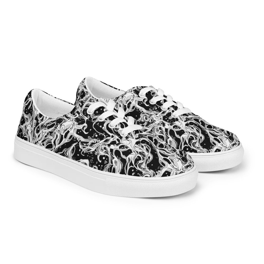Sonic Smoke on Men's Lace-Up Canvas Shoes — Right Front