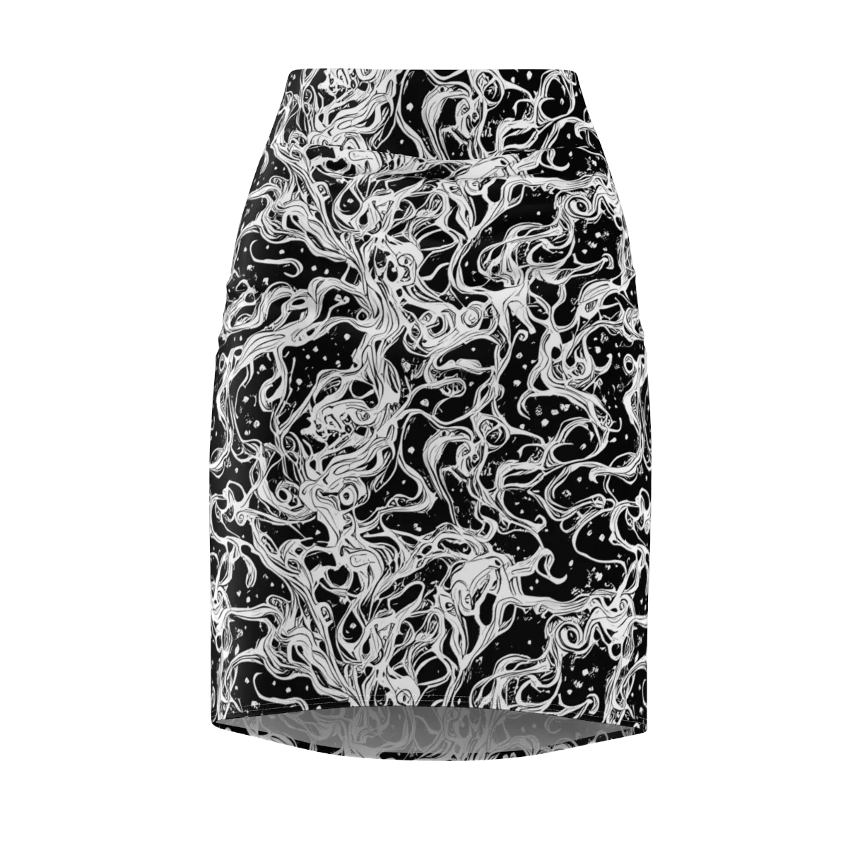 Sonic Smoke on Pencil Skirt — Front