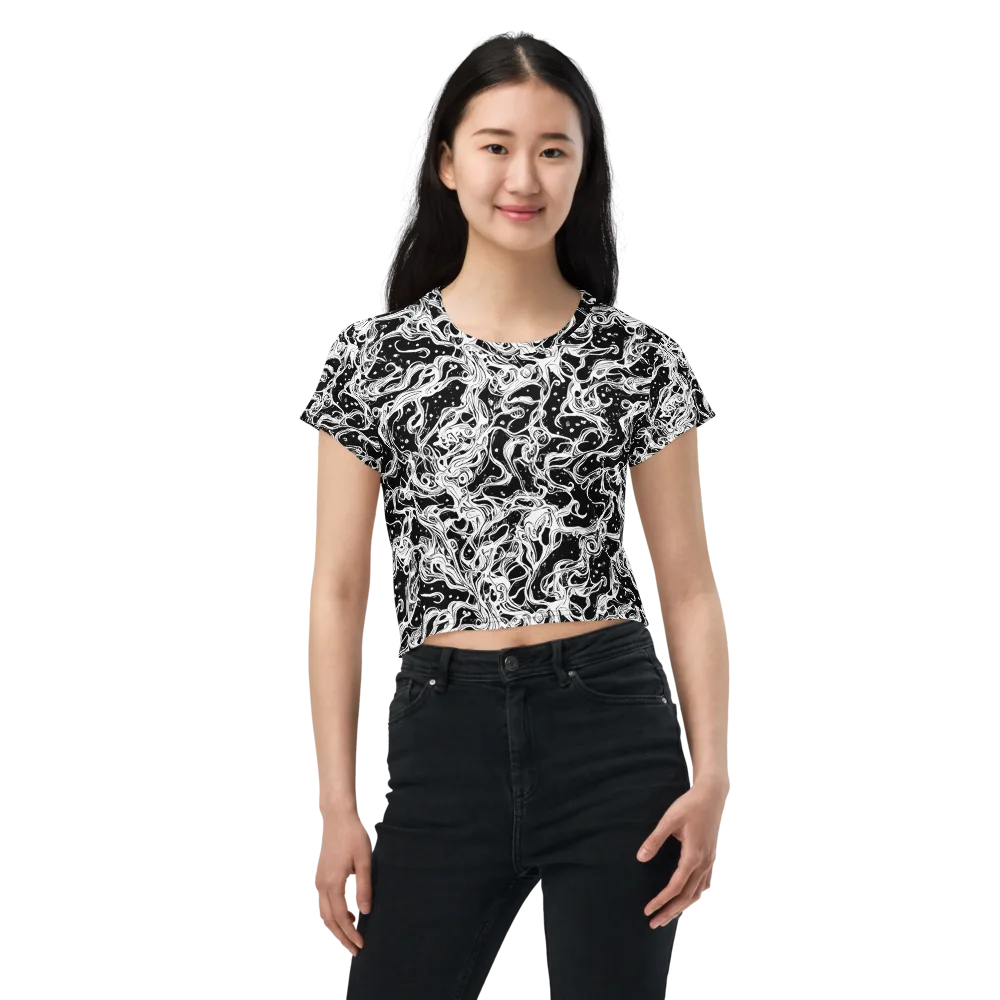 Sonic Smoke on Crop Tee — Front