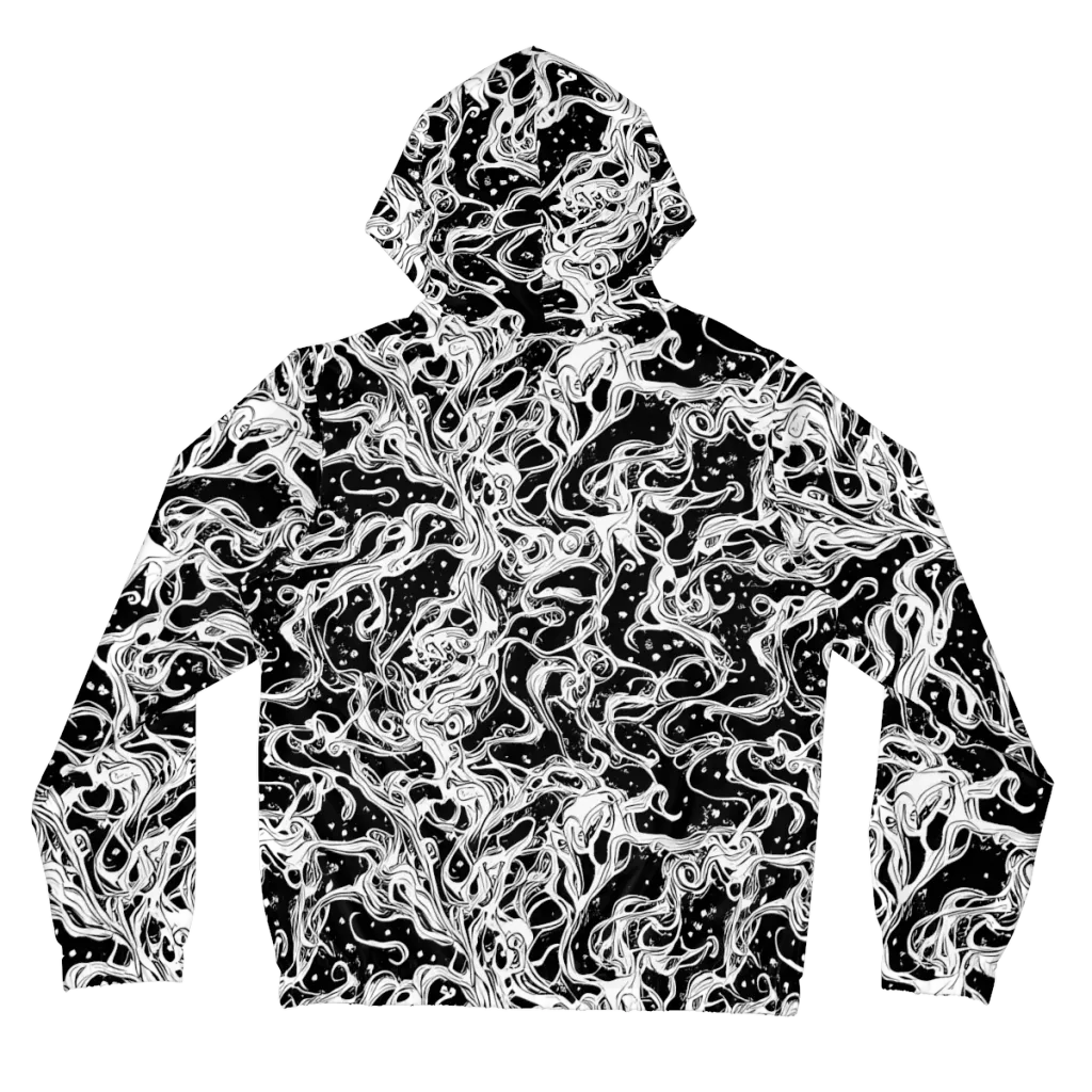 Sonic Smoke on Women's Full-Zip Hoodie — Back