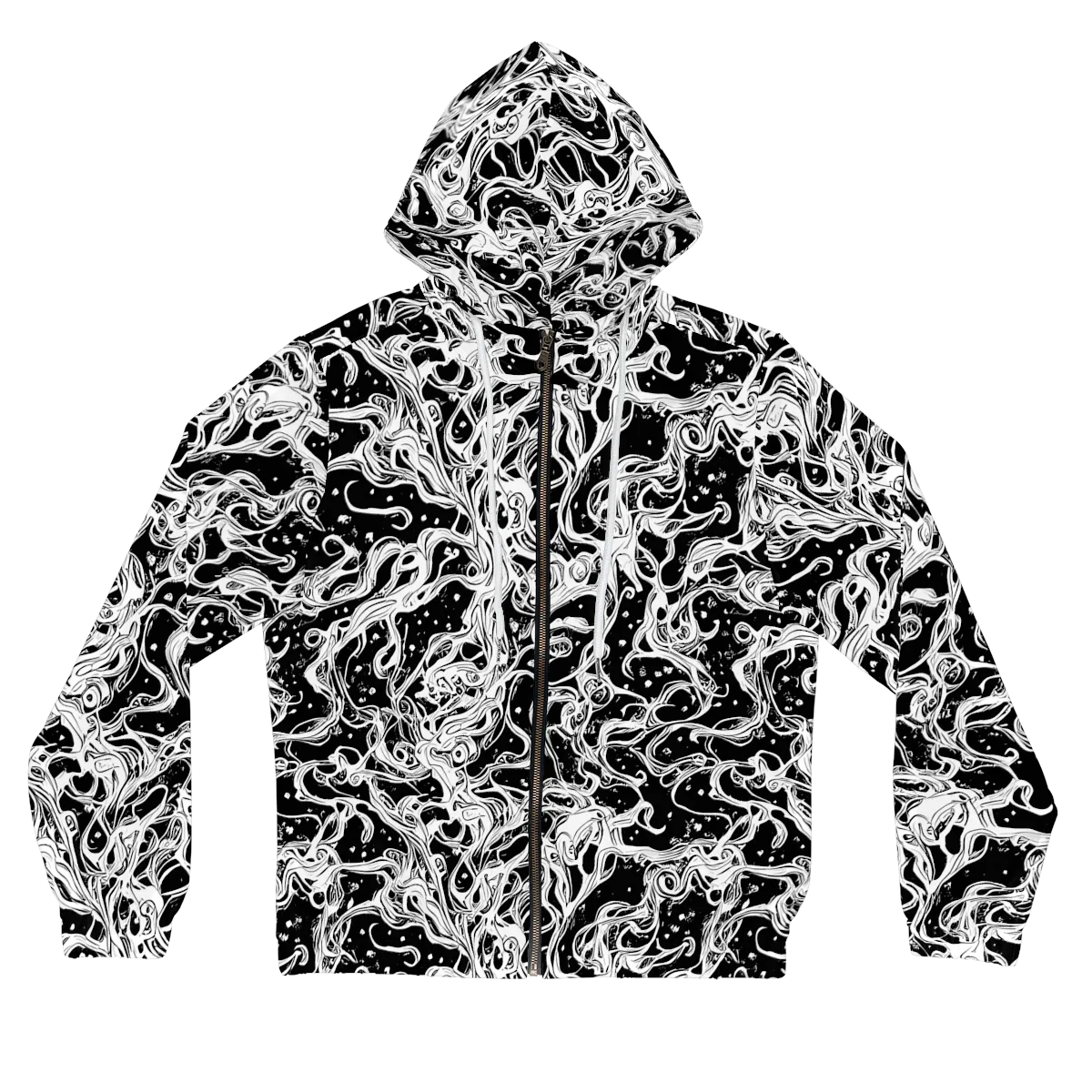 Sonic Smoke on Women's Full-Zip Hoodie — Front