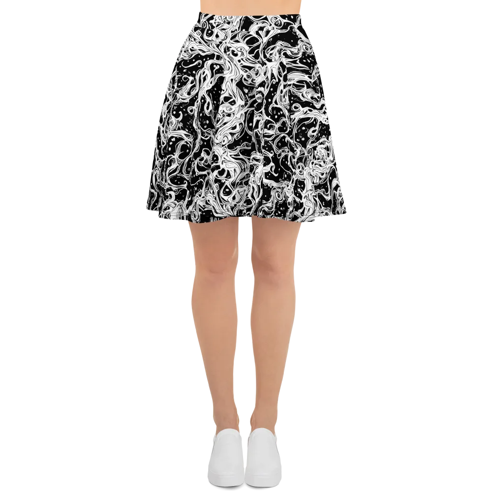 Sonic Smoke on Skater Skirt — Front