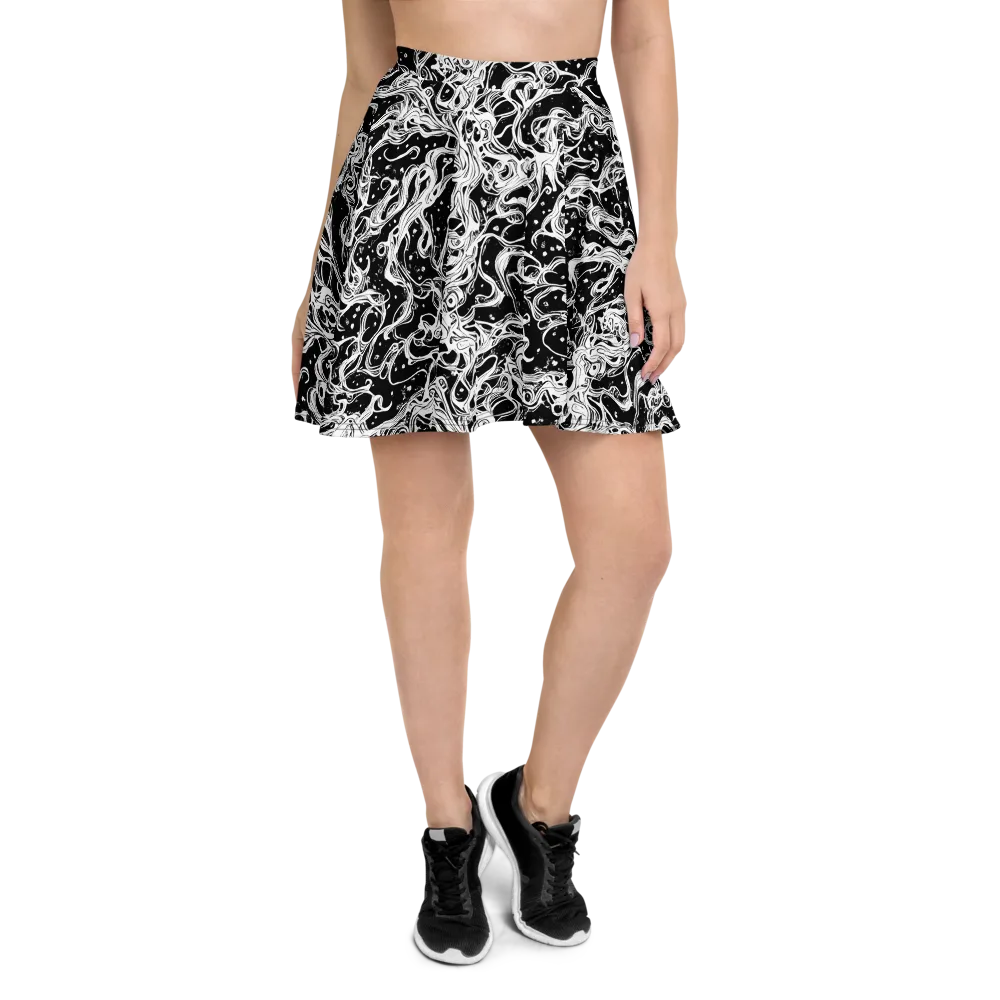 Sonic Smoke on Skater Skirt — Front