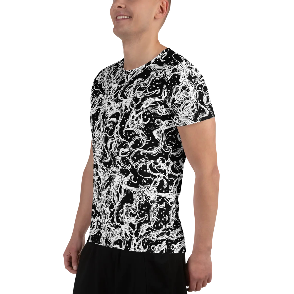 Sonic Smoke on Men's Athletic T-Shirt — Left