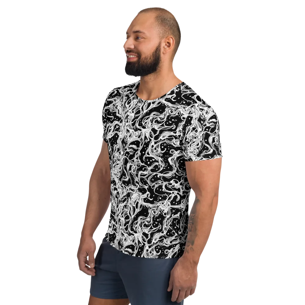 Sonic Smoke on Men's Athletic T-Shirt — Left