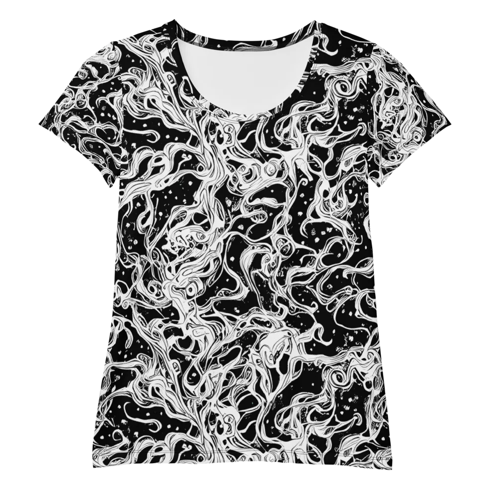 Sonic Smoke on Women's Athletic T-Shirt — Front