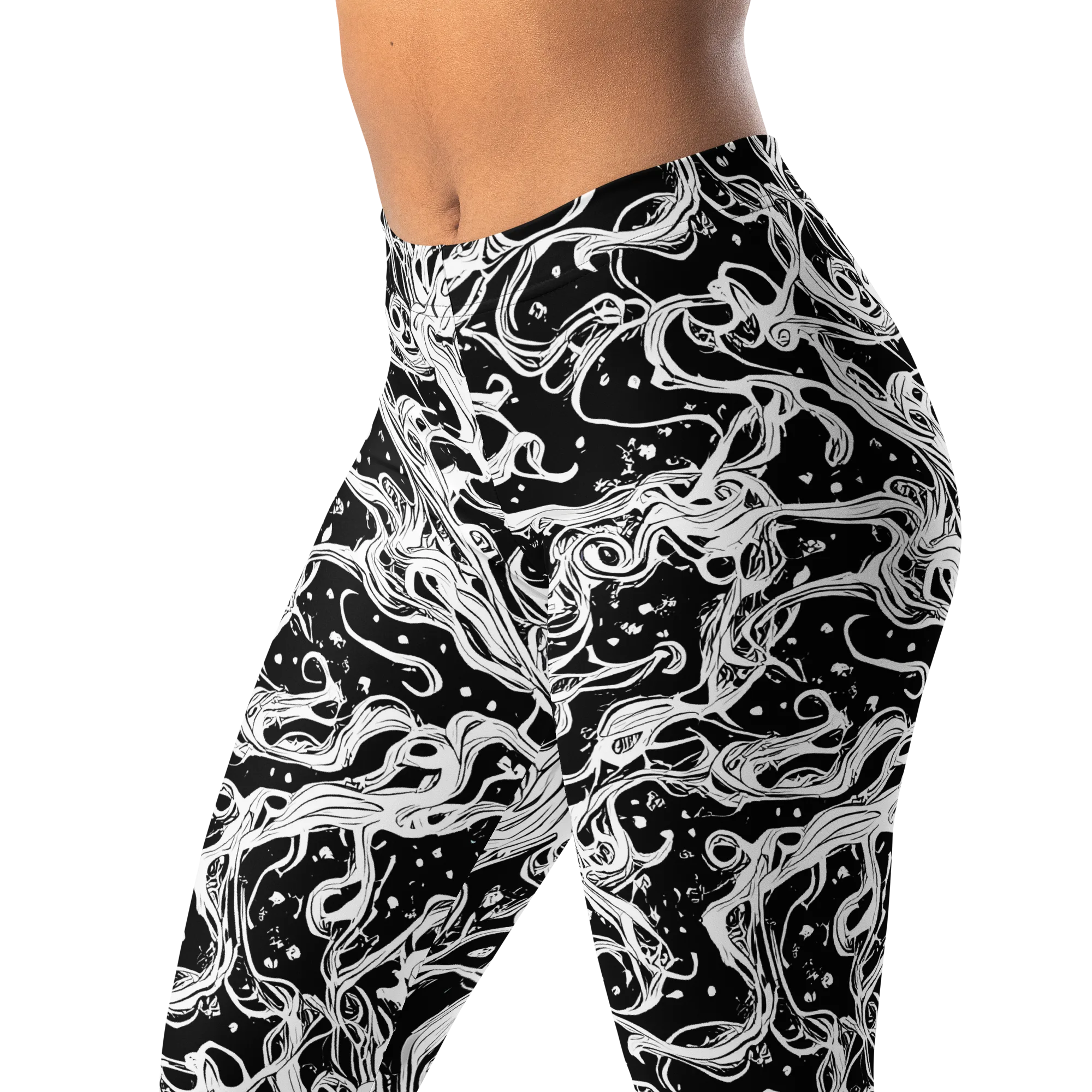 Sonic Smoke on Leggings — Left Front