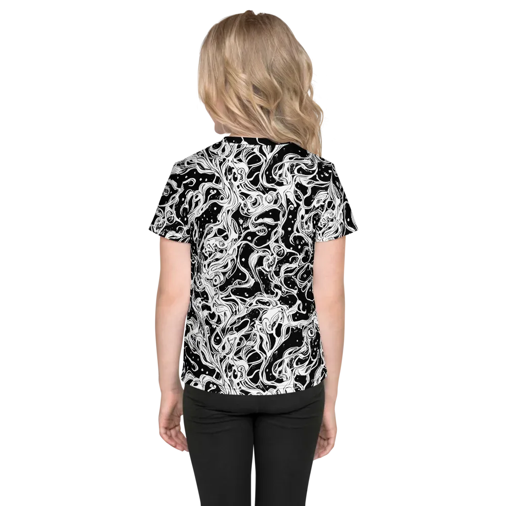 Sonic Smoke on Kids Crew Neck T-Shirt — Back