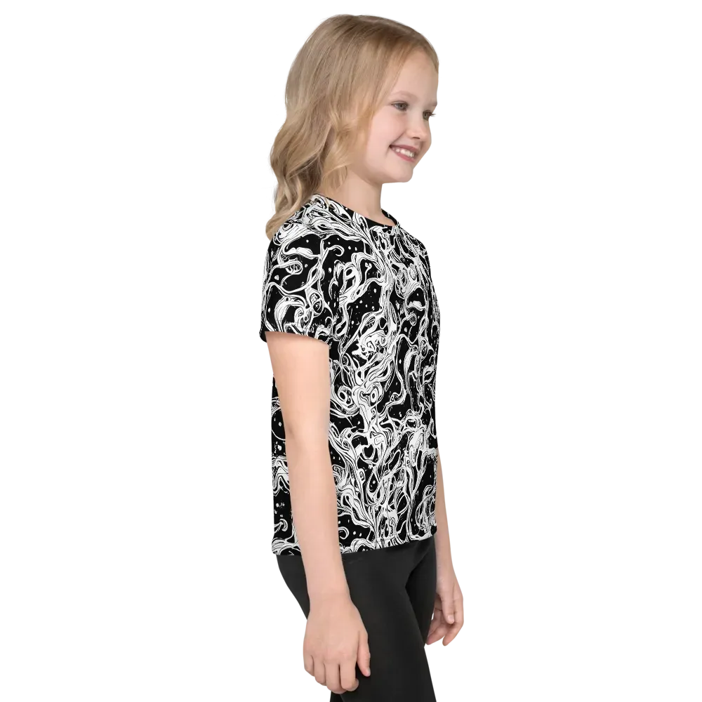 Sonic Smoke on Kids Crew Neck T-Shirt — Right