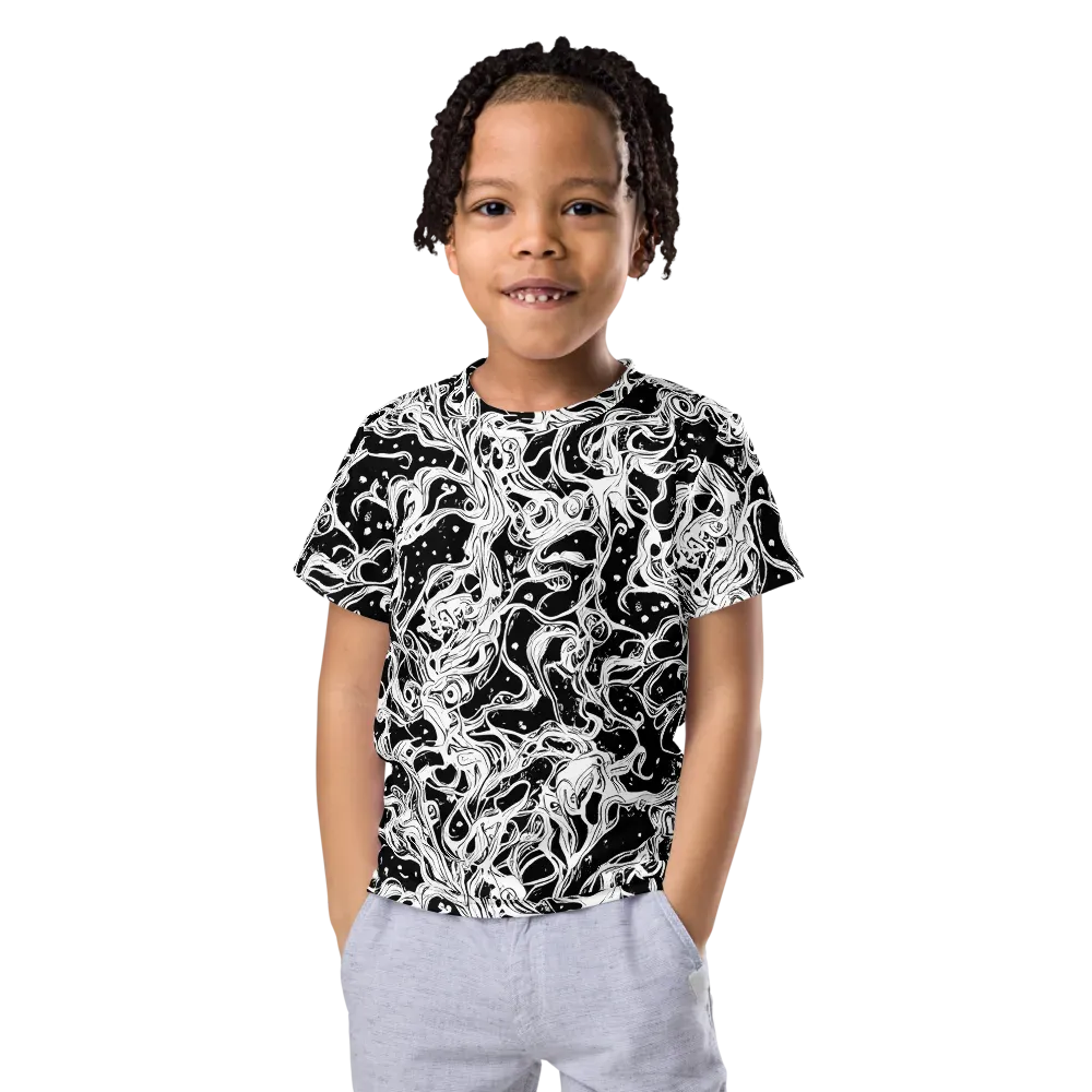 Sonic Smoke on Kids Crew Neck T-Shirt — Front