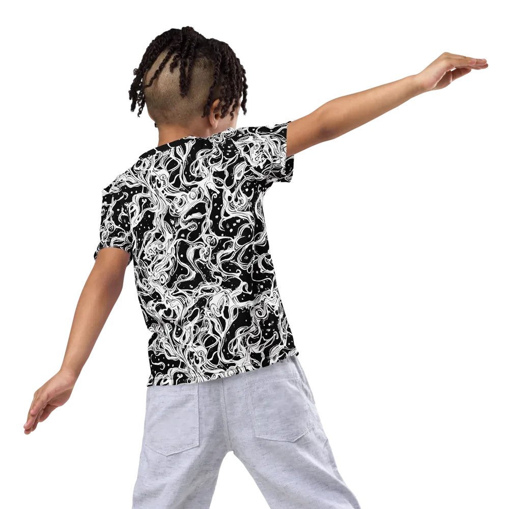 Sonic Smoke on Kids Crew Neck T-Shirt — Back