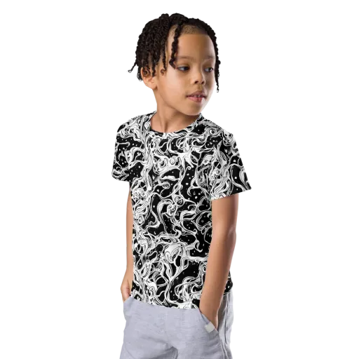 Sonic Smoke on a Kids Crew Neck T-Shirt