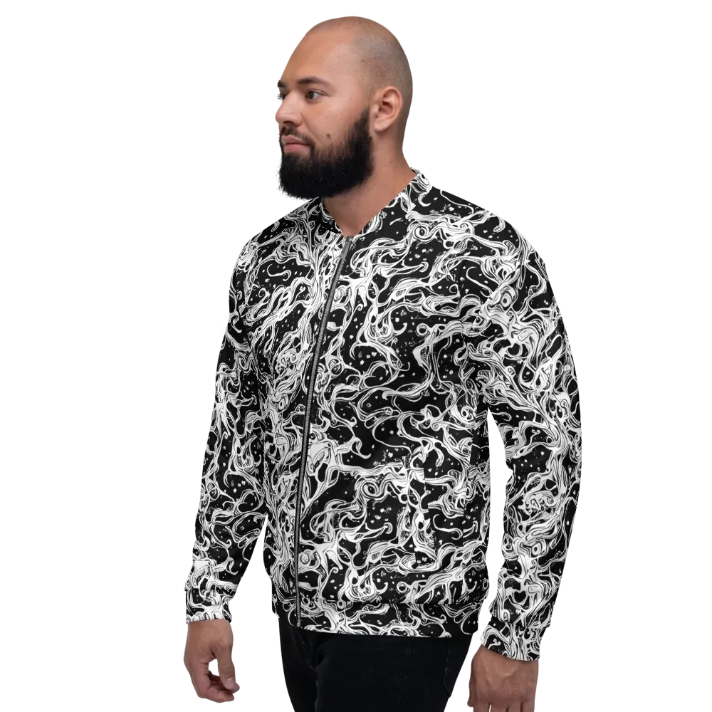 Sonic Smoke on Bomber Jacket — Left