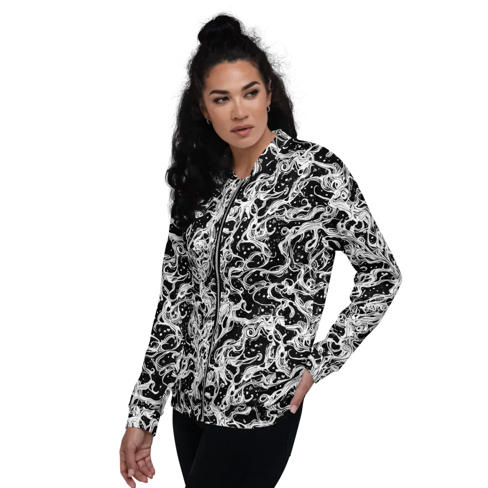 Sonic Smoke on Bomber Jacket — Left