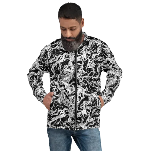 Sonic Smoke on a Bomber Jacket