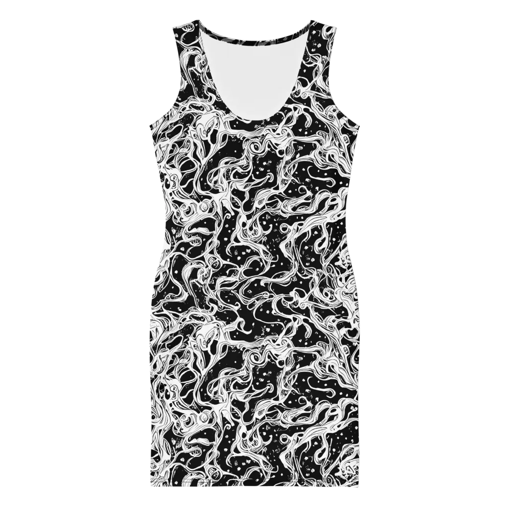 Sonic Smoke on Bodycon Dress — Front