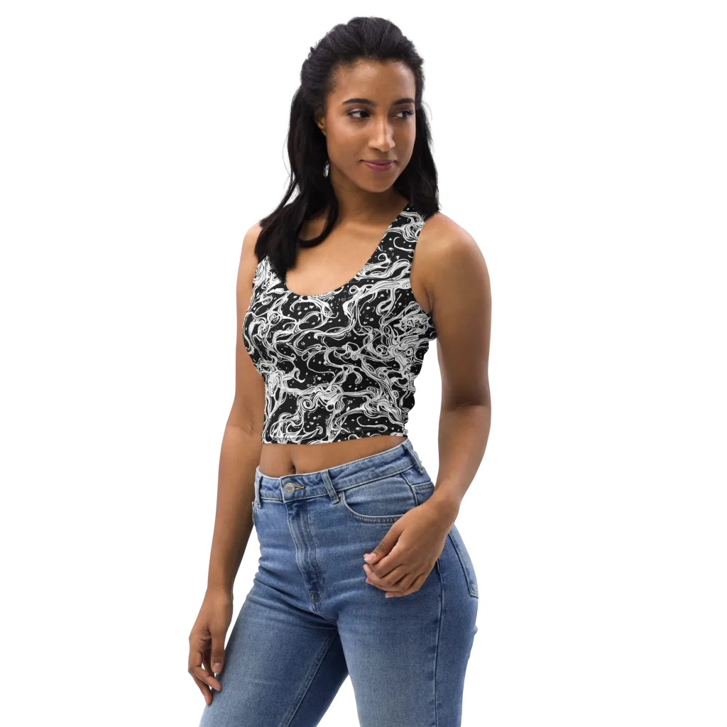 Sonic Smoke on Crop Top — Left Front