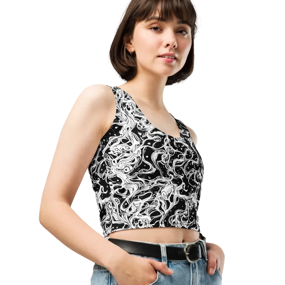 Sonic Smoke on Crop Top — Right Front