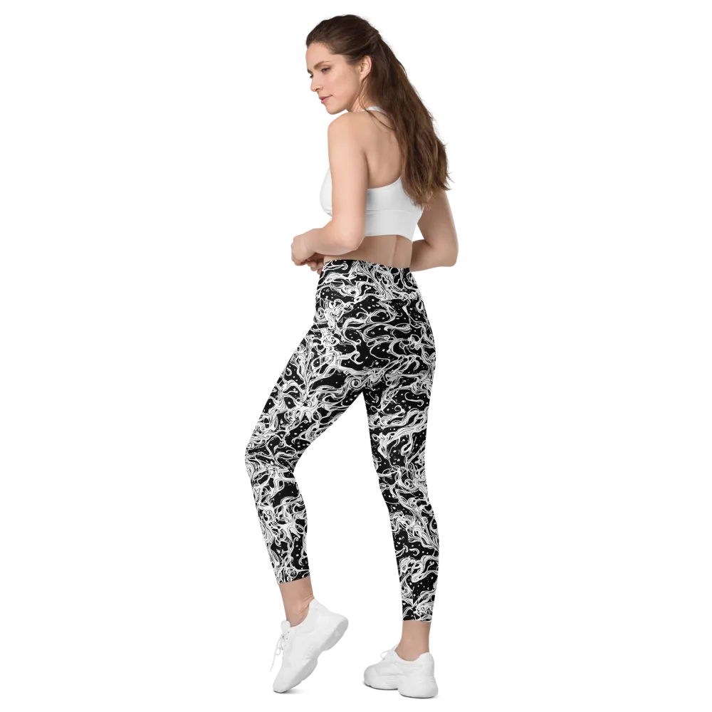 Sonic Smoke on Leggings with Pockets — Left Back