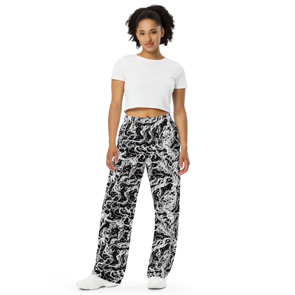 Sonic Smoke on Wide-Leg Pants — Front