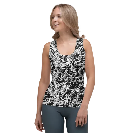 Sonic Smoke on a Women's Tank Top